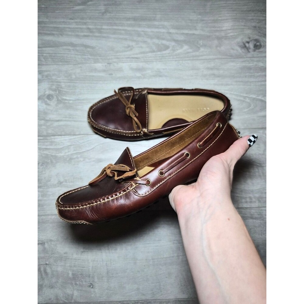 Cole Haan Classic Brown Leather Men’s Driving Moccasins Shoes